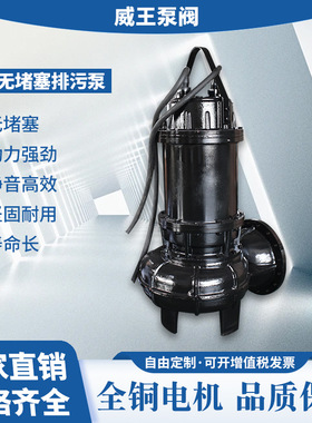 绿色循环潜水排污泵标准铜芯电机污水提升80QW43-13-3热卖型