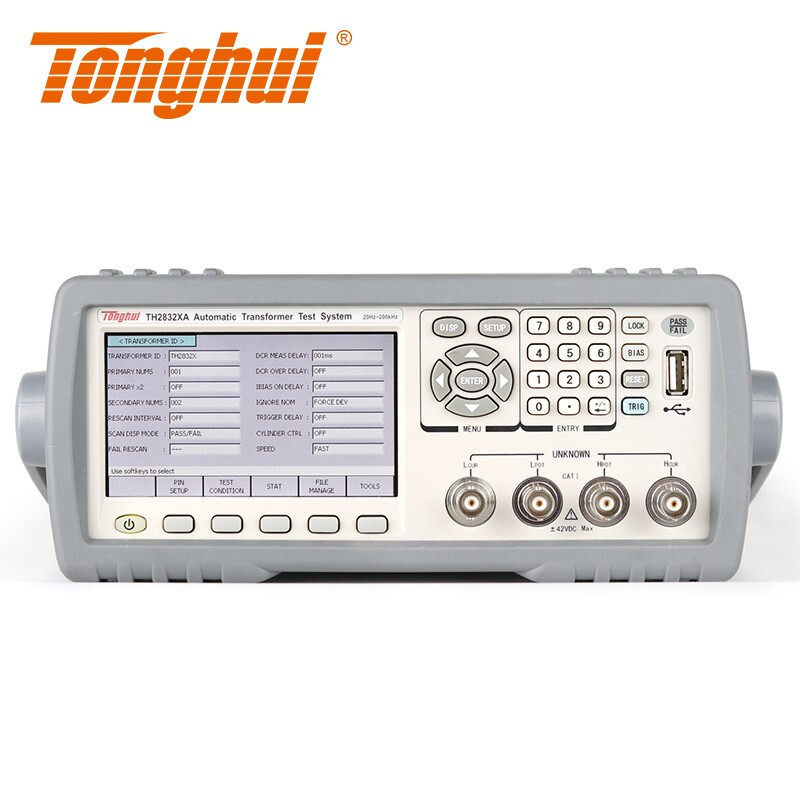 同惠TH2832XA内置偏置电源200k频率 自动变压器测试系统
