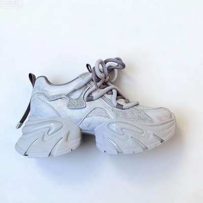 达芙妮新款女厚底增高轻便透气百搭老爹鞋女时尚休闲运动女鞋LL