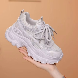 达芙妮2026新款厚底增高老爹鞋女潮流时尚ins百搭款运动休闲女鞋