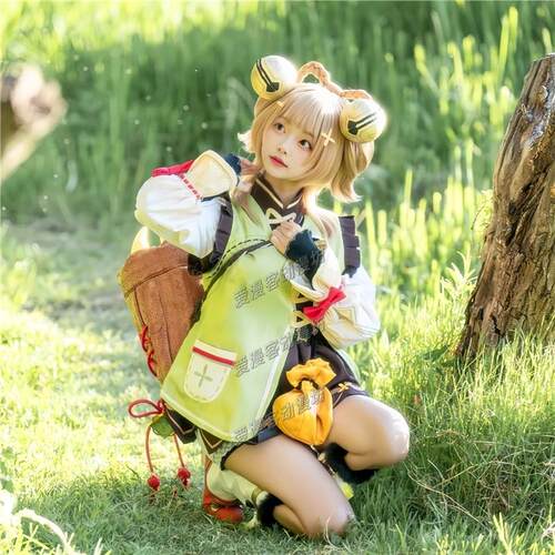 原神瑶瑶cos服仙蕊玲珑璃月草系儿童成人草神cosplay服装全套 c服