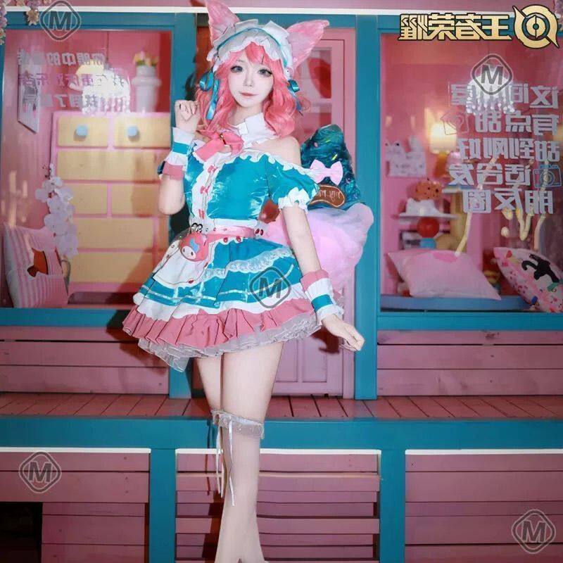 新款王者荣耀cos服妲己女仆咖啡美乐蒂之语游戏动漫cosplay服装