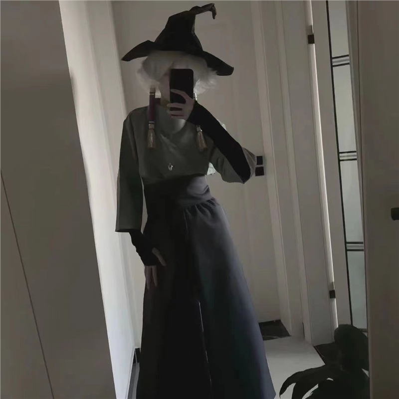 君悦sK.光遇预言季巫师古风长裤cosplay装武士裤定制光遇cos服