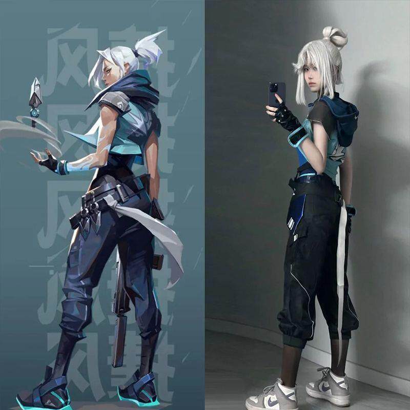 Valorant瓦罗兰特/无畏契约cos 婕提Jett女性cos游戏服装全套捷风