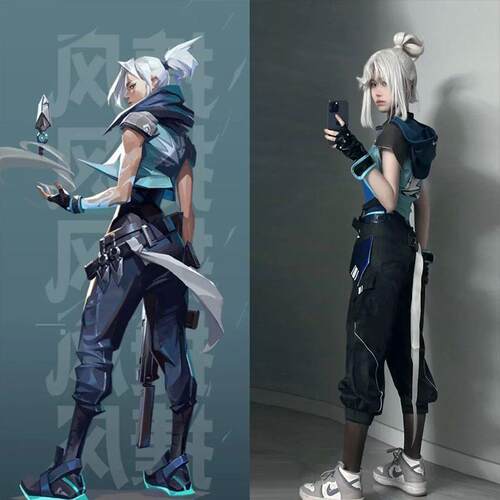 Valorant瓦罗兰特/无畏契约cos 婕提Jett女性cos游戏服装全套捷风