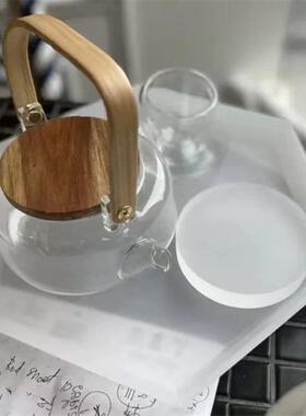 tea stone 亚克力托盘 下午茶盘点心圆盘 茶馆面包收纳新式款定制