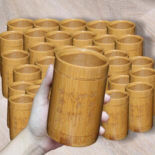 温州乔迁搬家上学堂用品竹制刻字金榜题名笔筒尺升学入学礼品摆件