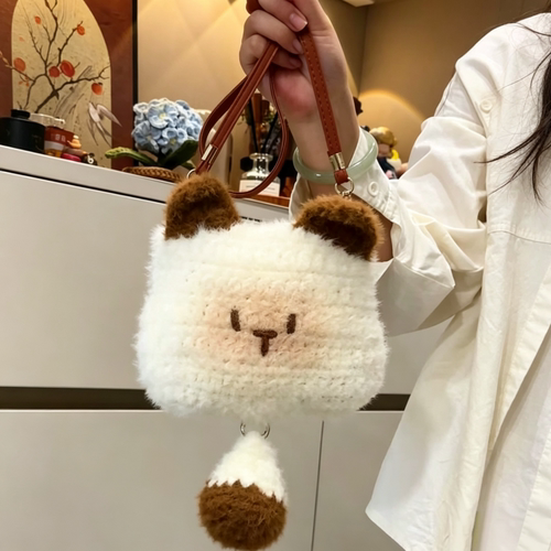 猫咪手工编织斜挎包材料包