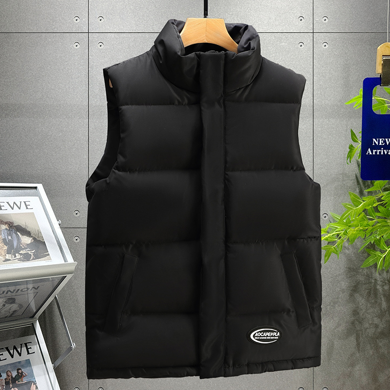 外搭羽绒棉马甲男生秋冬季加厚韩版潮百搭帅气青少年坎肩背心外套