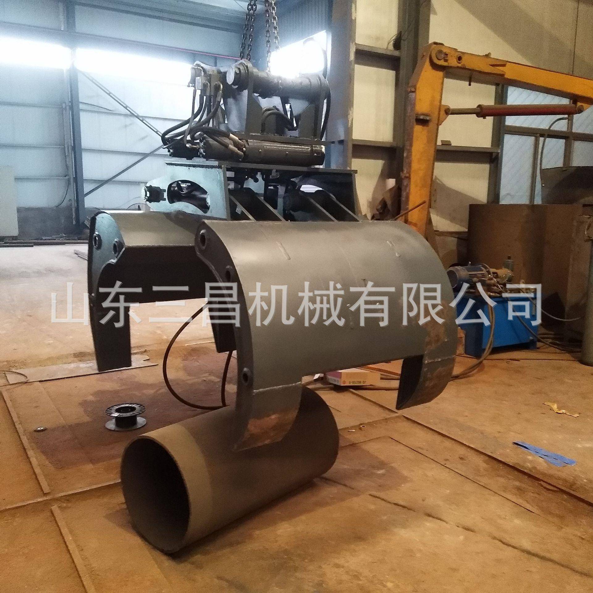 两路管抓木器4-9吨钩机抓木机60度旋转抓管机工厂直发