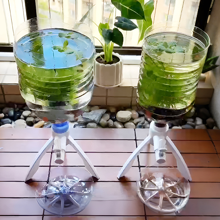 懶人養魚神器礦泉水桶三角支架子