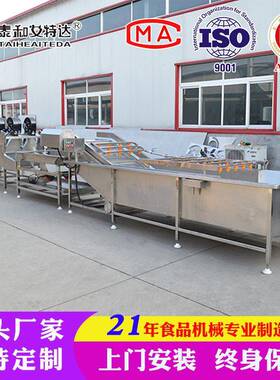 泰和艾特定制果工工蔬加成套设备 气清洗机 中泡央厨房净菜加设备