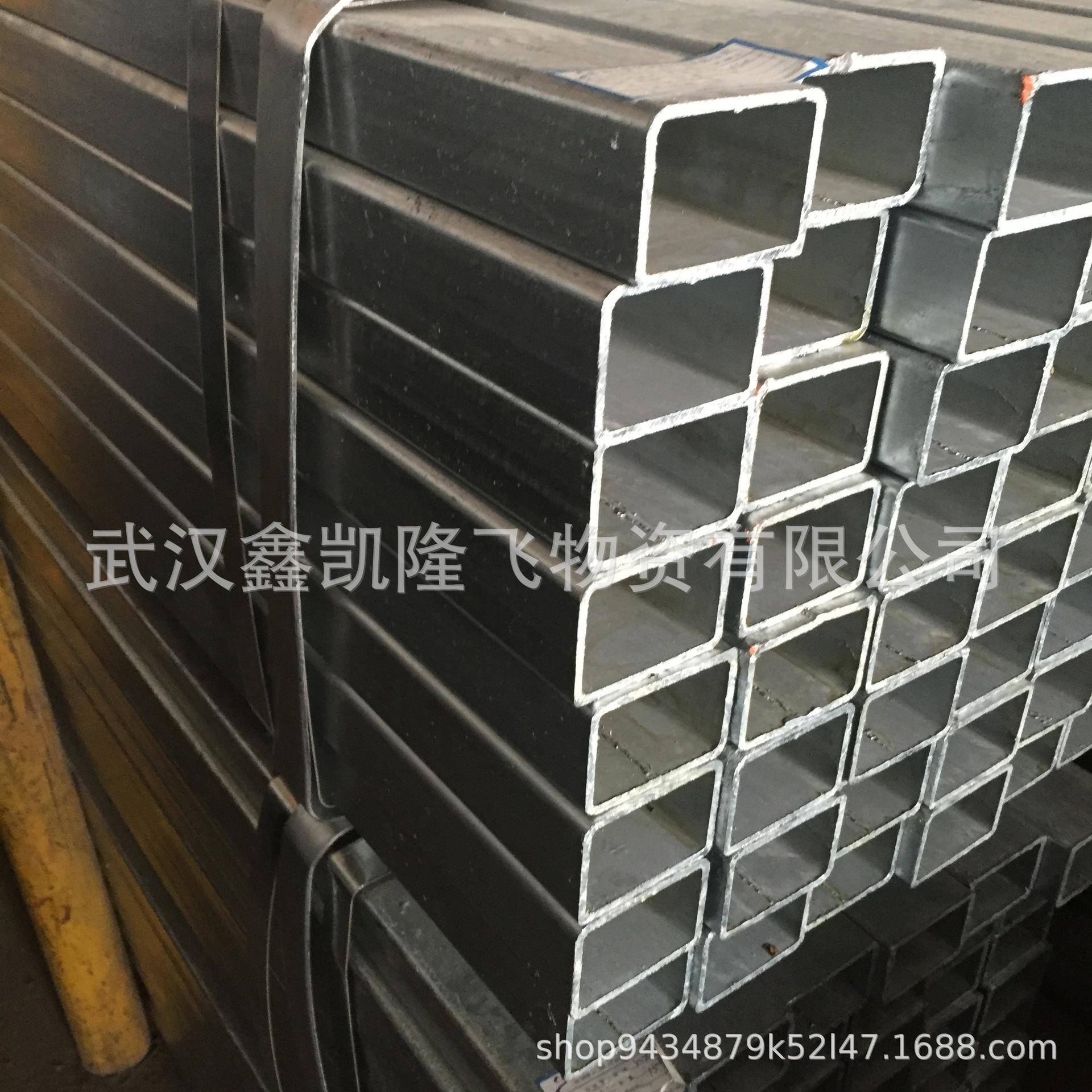 管武汉零售各种方 扁方钢通 WAZ方通管管 热镀锌钢管规格齐 全图片