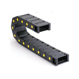 中间可放隔离片分隔线缆或油管“全封闭尼龙拖链”