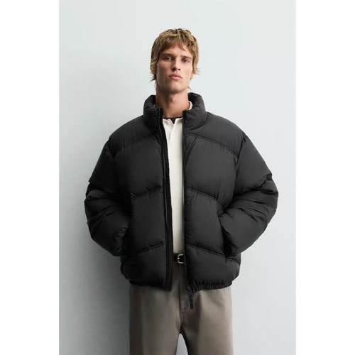 ZA 2025 秋季新品 男装 宽松科技面料棉服夹克外套 3833451 800