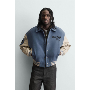 4575420 折扣季 拼接补丁棉服飞行员夹克外套 819 男装 柜559