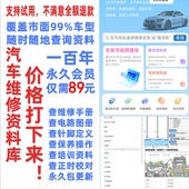 汽车维修资料库平台系统查维修手册电路图正时线路接线电子版 大全