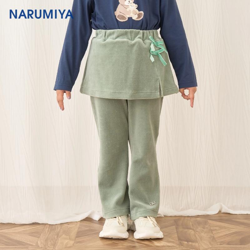 Lycee mine 【柔软天鹅绒】【套装可】带裙子下摆的喇叭裤