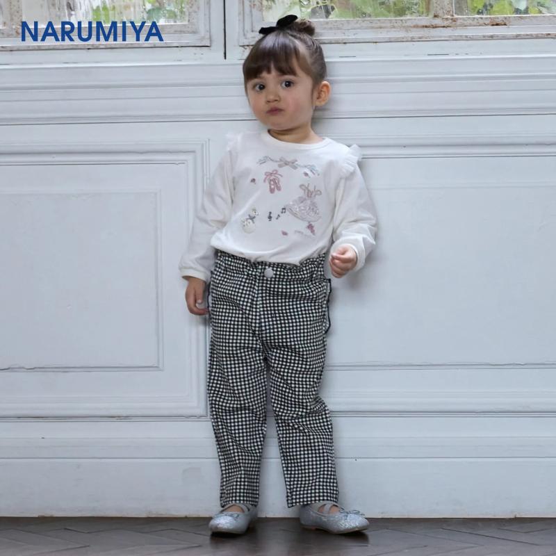 petit main 【微笑防污】口袋褶边裤子