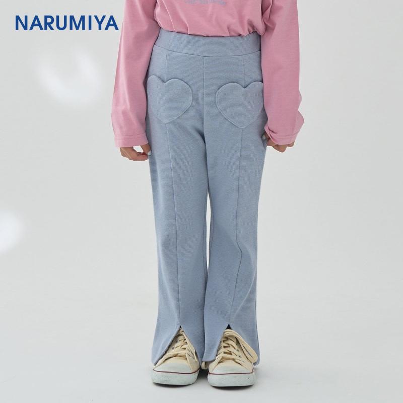 Lycee心形口袋下摆喇叭裤