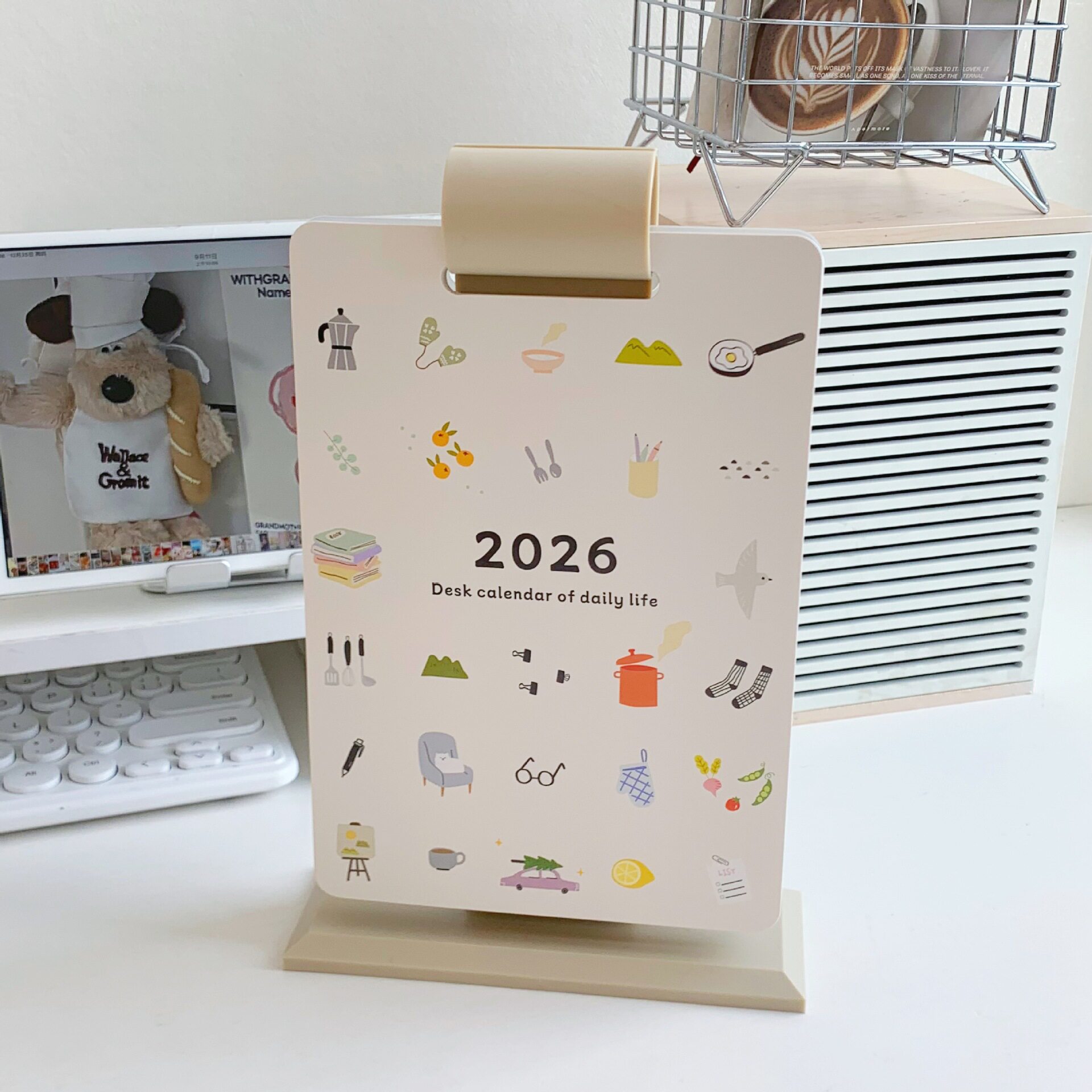 2026年台历桌面翻页记事日历办公室创意摆件每天一页计划打卡