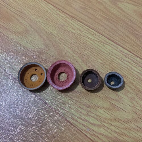 打气筒配件活塞高压老式气筒牛皮碗密封胶圈气泵32/35mm皮碗气嘴