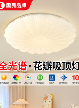 卧室灯创意2025新款云朵奶油风吸顶灯高级感书房南瓜灯房间氛围灯