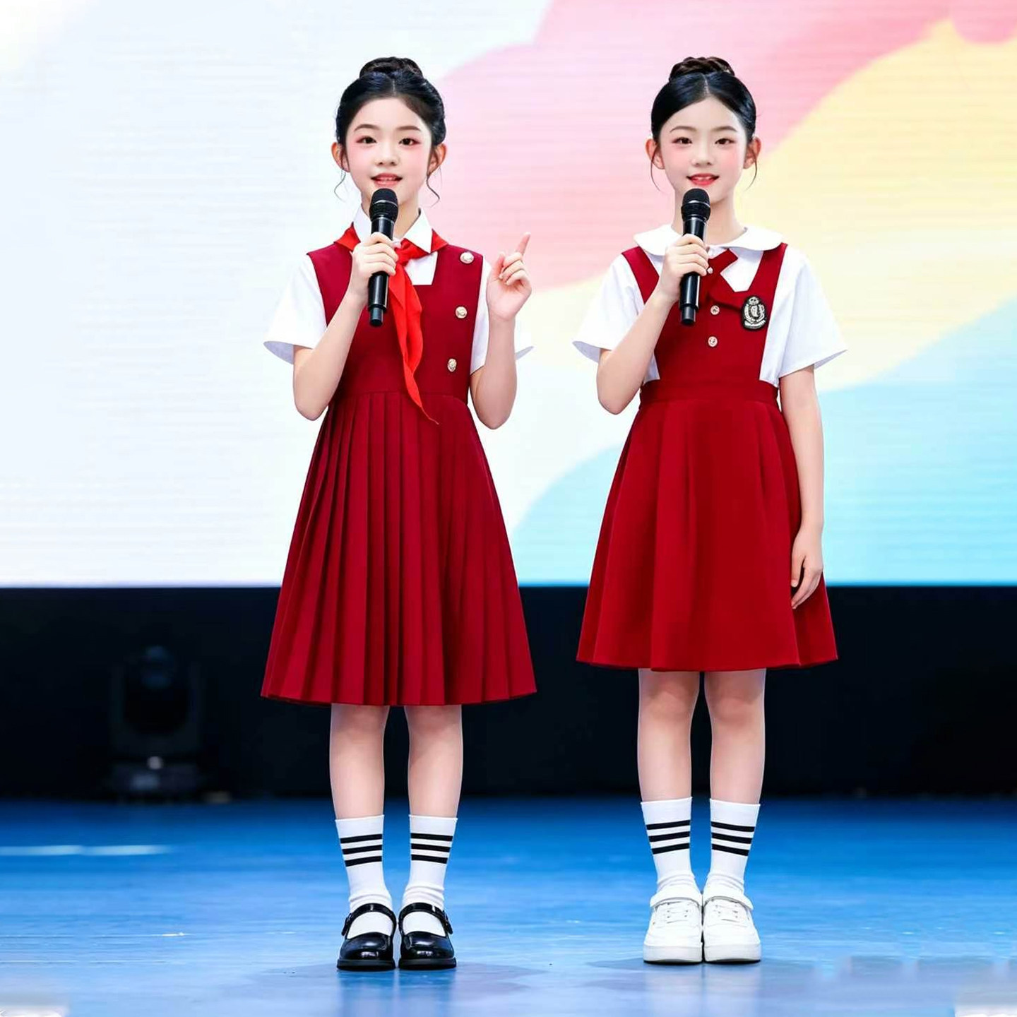 国庆中小学生爱国合唱朗诵演出服