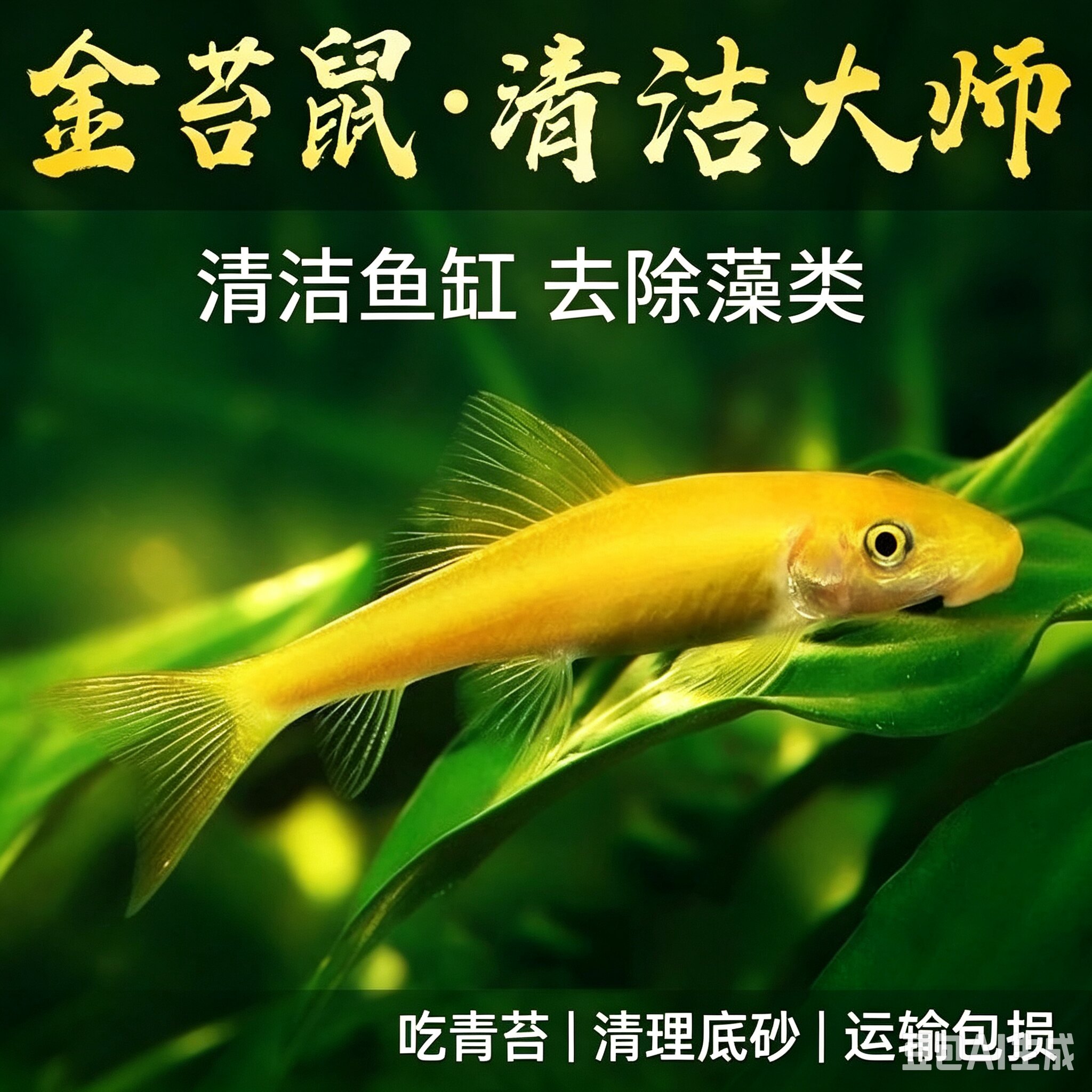 清道夫鱼金苔鼠鱼缸清洁工除藻工具鱼小型热带观赏鱼吃垃圾鱼活体
