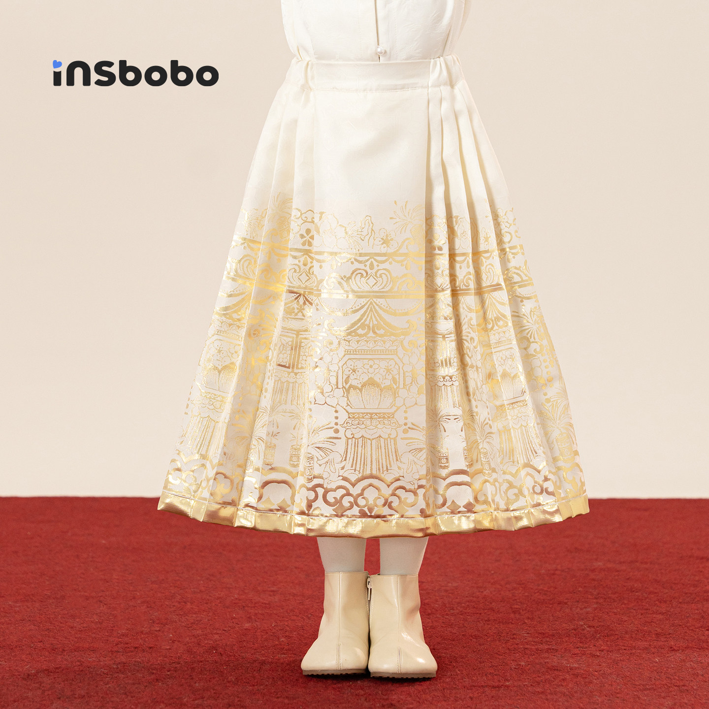 INSbobo儿童国风半身马面裙