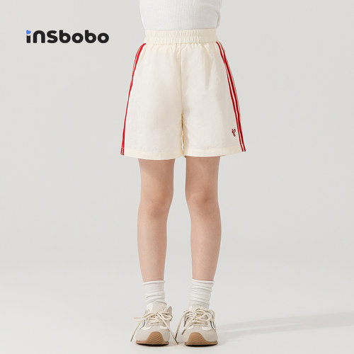 INSbobo儿童裤子条纹休闲短裤