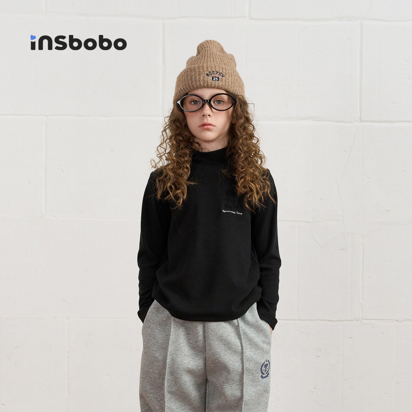 INSbobo童装儿童t恤长袖女童打底衫春秋装衣服男童内搭半高领上衣,童装/婴儿装/亲子装,T恤,淘宝优惠券,粉丝福利购,淘宝优惠卷