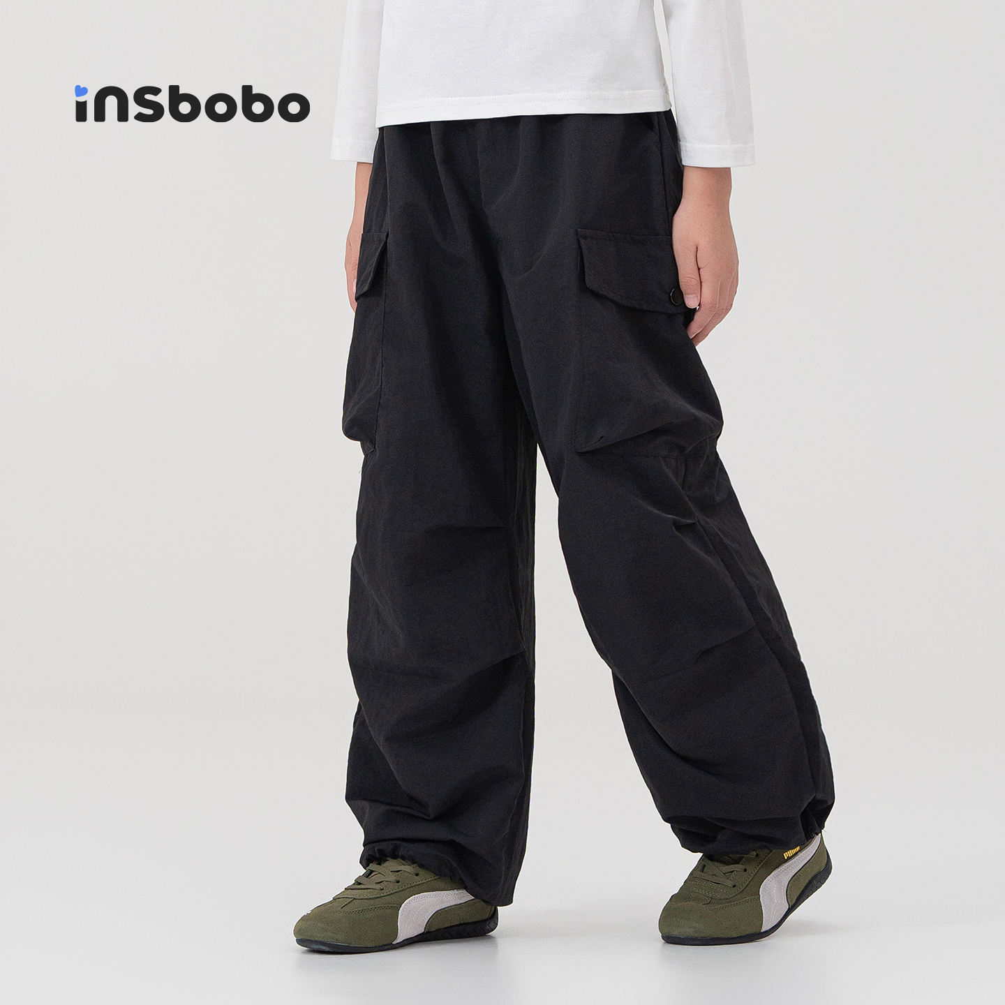 INSbobo儿童裤子休闲工装裤