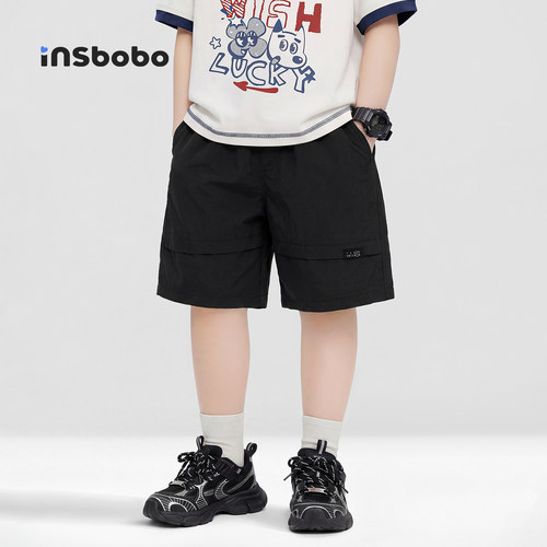 INSbobo儿童裤子简约休闲短裤