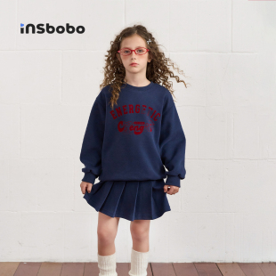 衣服儿童卫衣裙子漂亮女孩衣服洋气童装 新款 秋季 INSbobo女童套装
