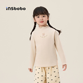 女童打底衫 儿童加厚内搭上衣秋冬新款 女孩长袖 INSbobo童装 t恤冬装