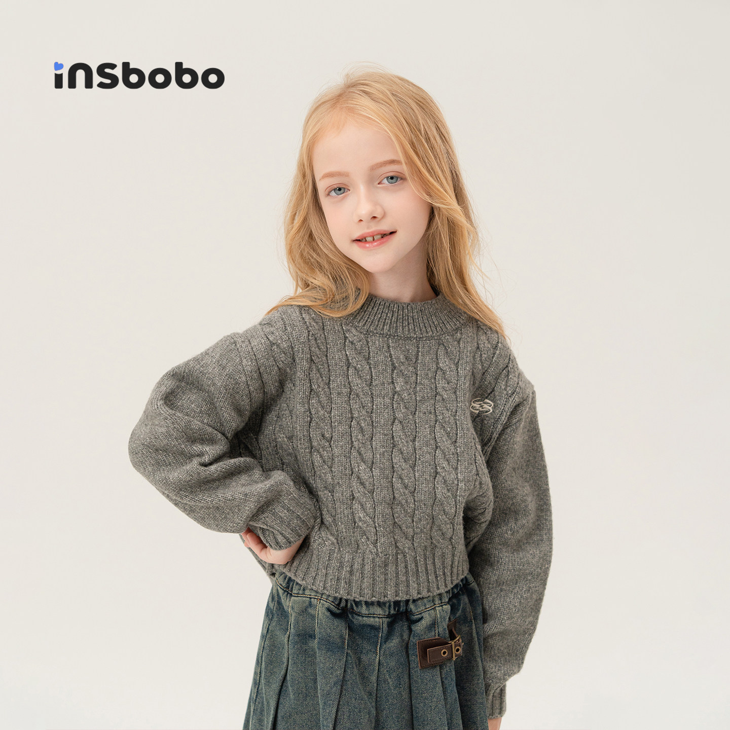 INSbobo儿童毛衣休闲百搭毛衣