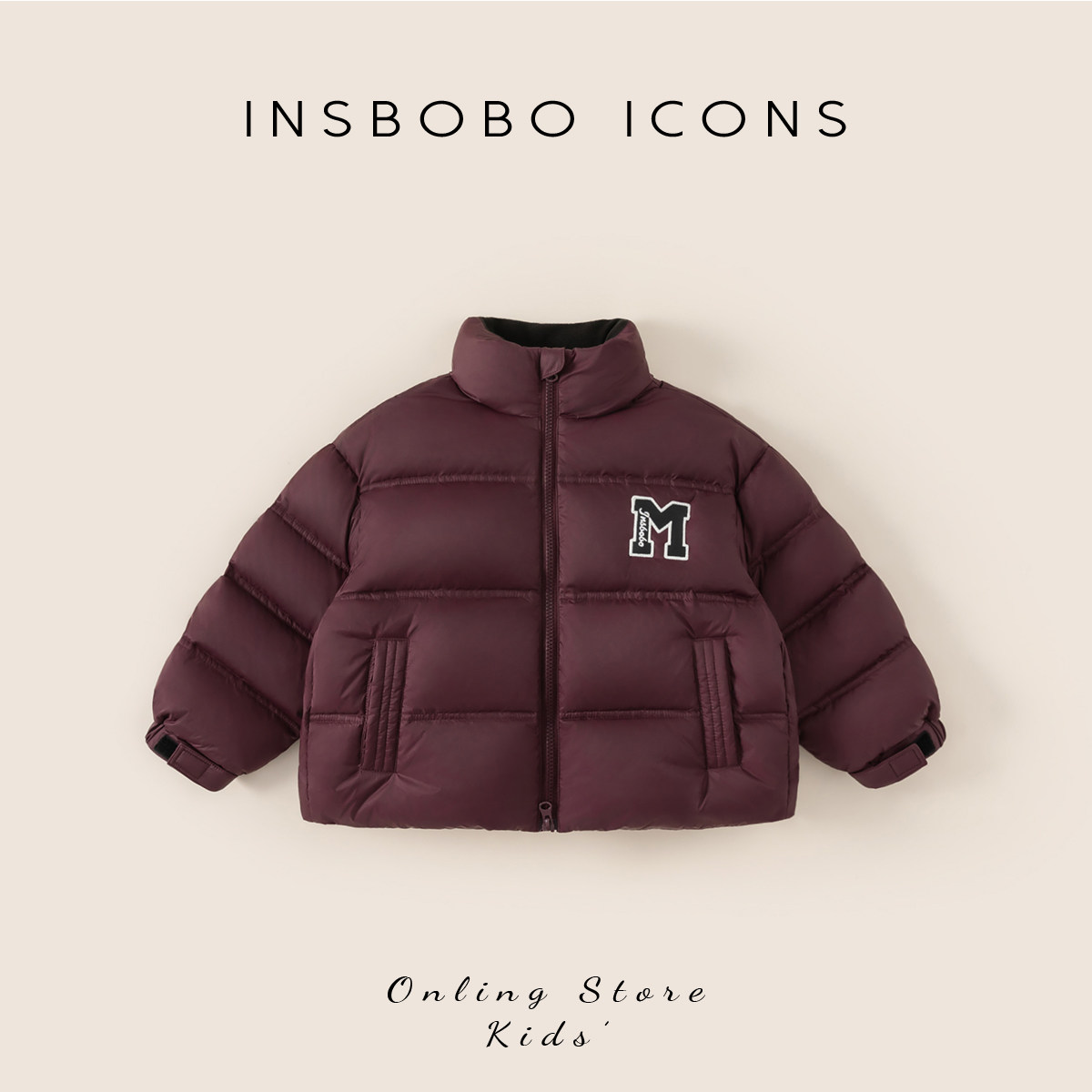 INSbobo儿童羽绒服休闲三防羽绒