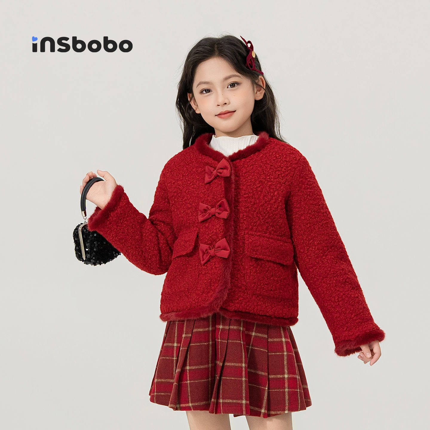 INSbobo儿童外套小香风外套