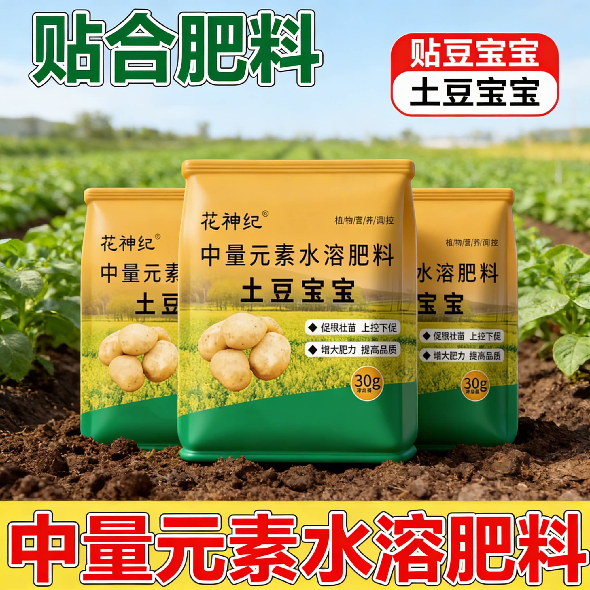 新款土豆宝宝土豆种植用营养膨大果实生根壮苗肥料园艺叶面肥