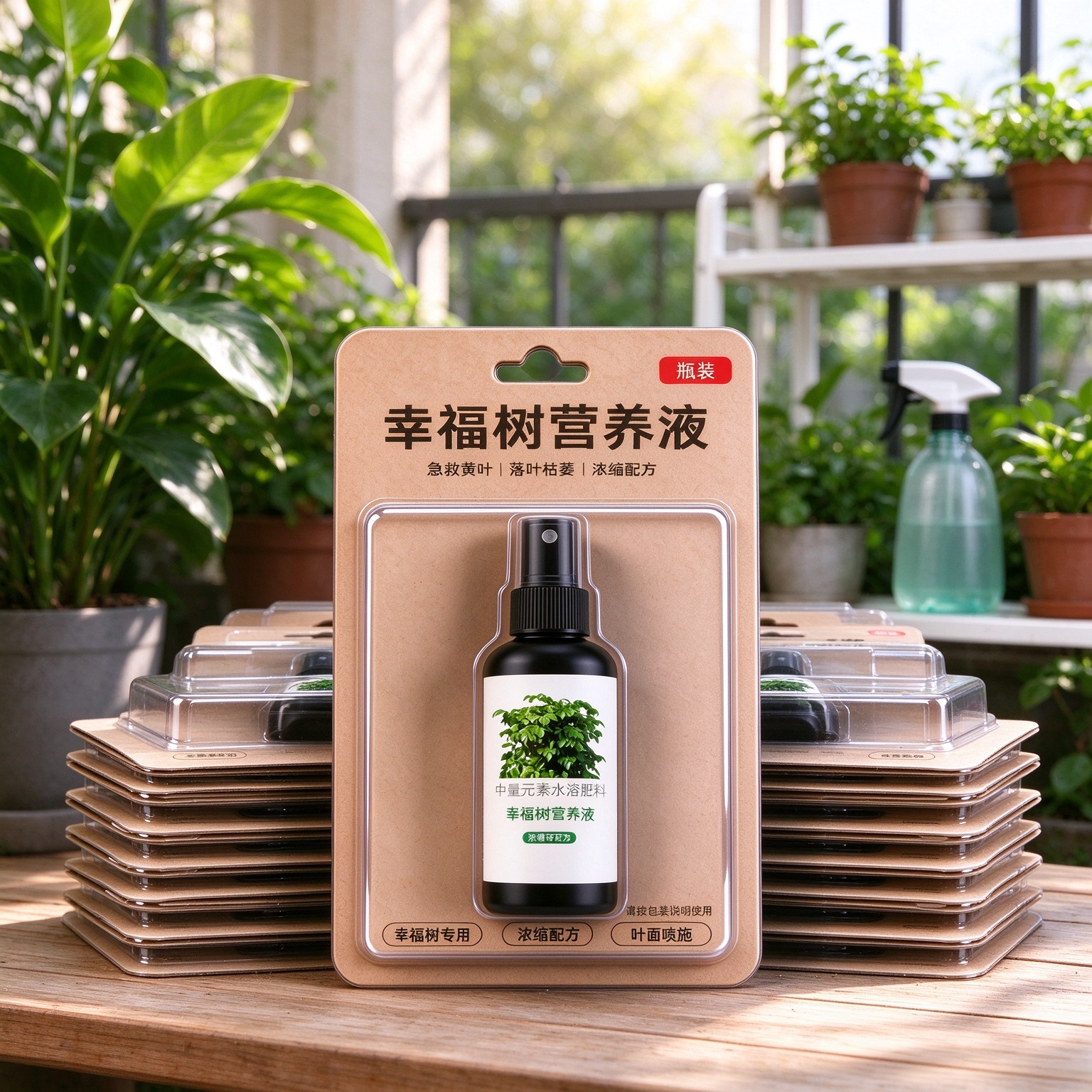 10瓶装幸福树专用营养液室内盆栽发芽生根防黄叶落叶掉叶植物通用