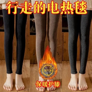 护膝保暖袜秋冬过膝袜老年人加长高筒袜子加厚绒毛内里防寒保暖