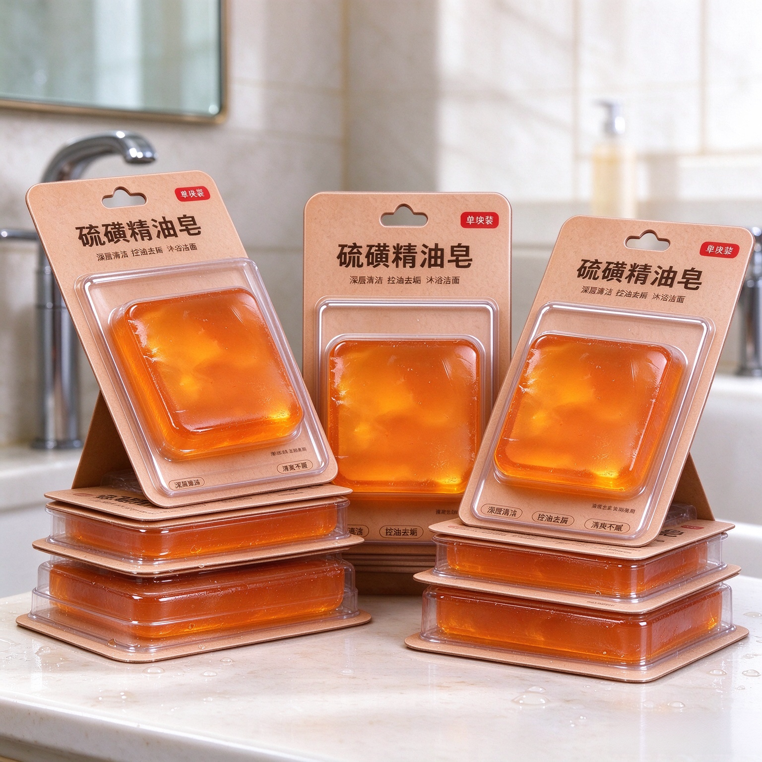 国货硫磺皂10个装强力去油洁面