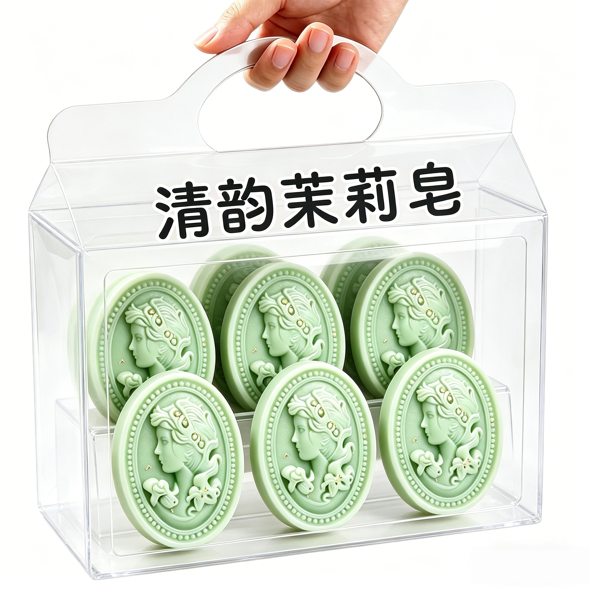 茉莉花香香皂洗脸洗澡清洁控油深层清洁美肤盒装洁面保湿持久香皂