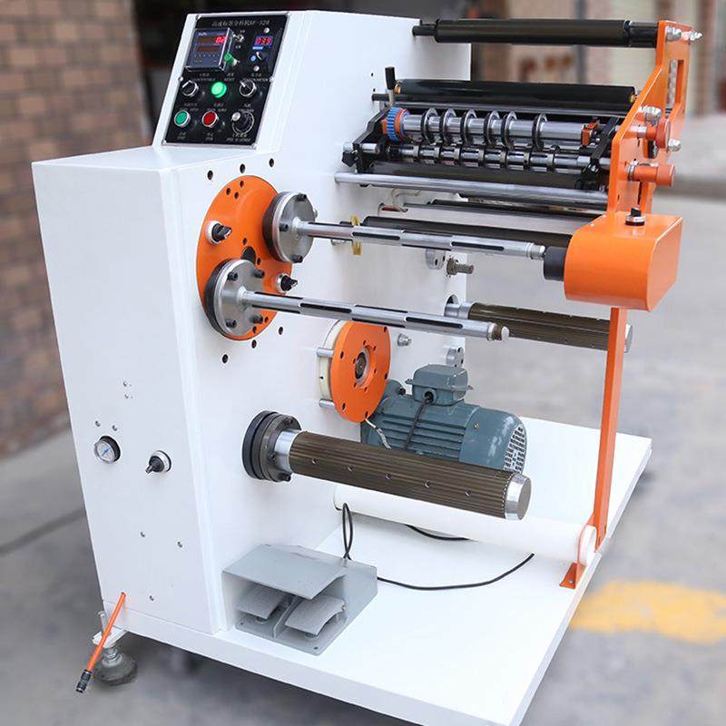 320翻转切换轴分条机不干胶标签分切机卷料PCV薄膜分卷机