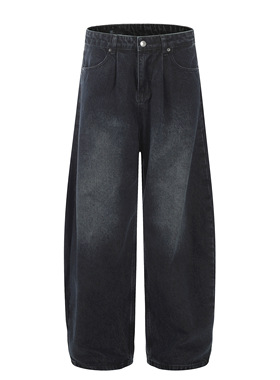 DECEYE澳洲做旧感水洗设计牛仔裤秋冬百搭宽松休闲阔腿直筒长裤潮