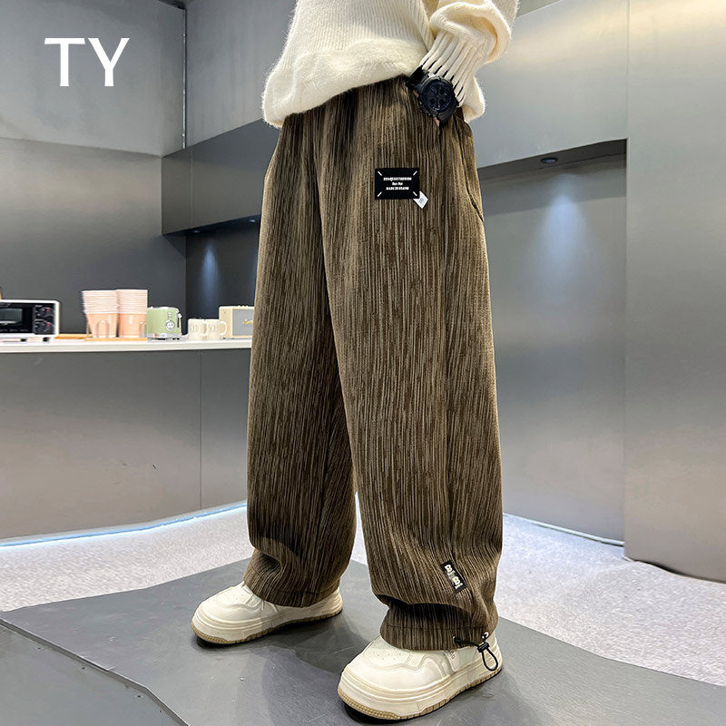 韩国TY男童加绒裤子秋冬季2025