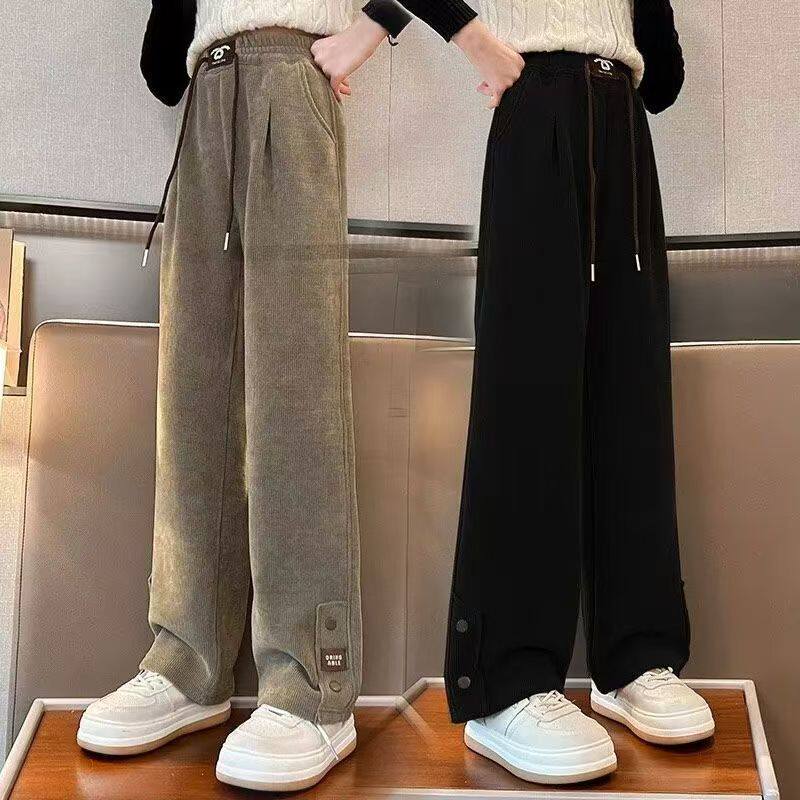女童裤子2025新款春秋款