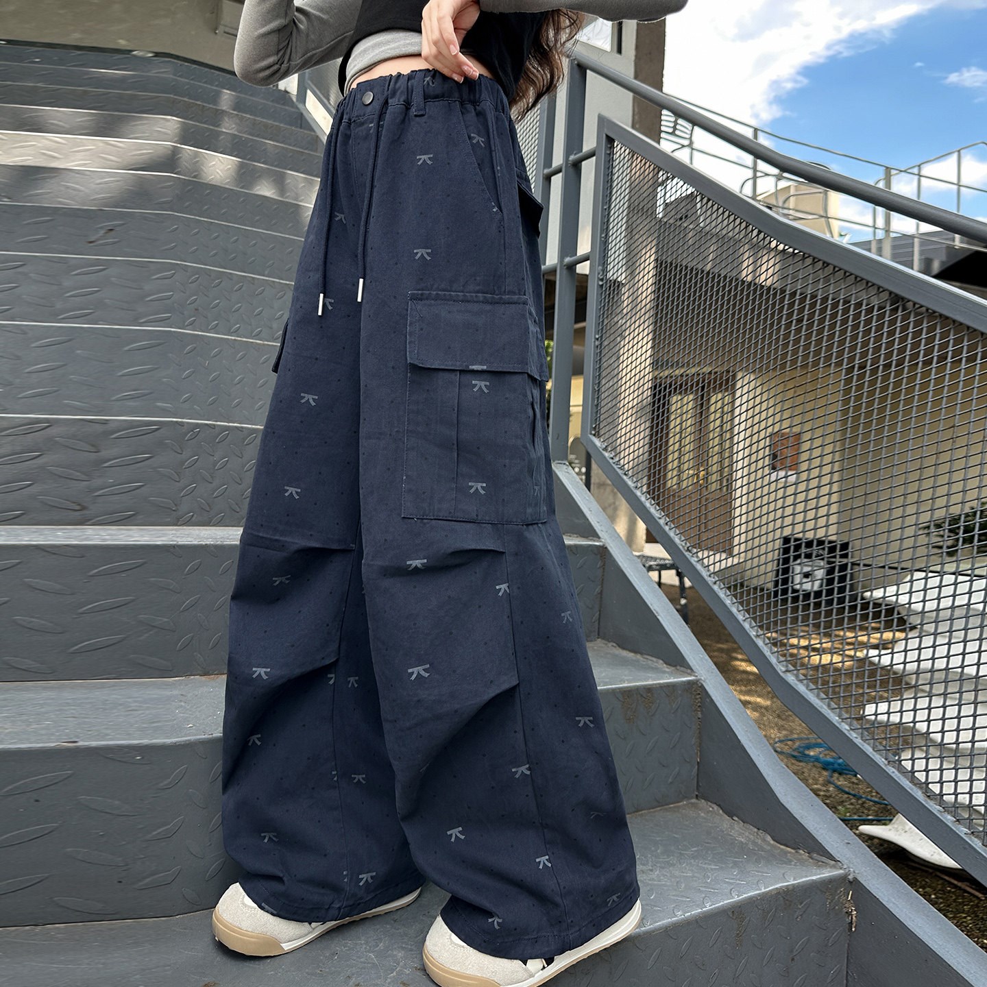 儿童套装女童春装裤子长裤2026新款中大童女孩春秋款阔腿休闲工作