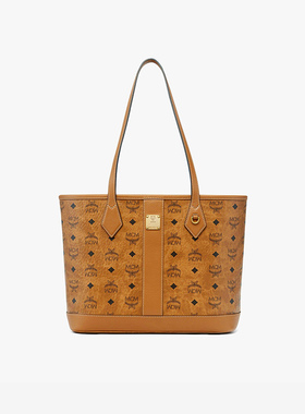 MCMLiz Visetos 2026新款托特包干邑色小号女款 MWPGSLR03CO001